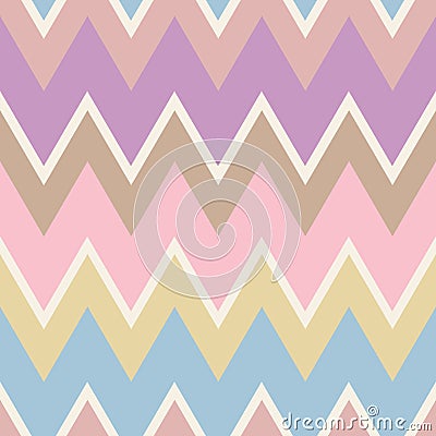 Abstract geometric seamless pattern. Aztec style with triangle and line tribal Navajo pattern. pink purple blue beige geometric pr Vector Illustration