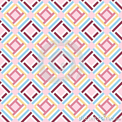 Abstract geometric seamless pattern background, vector Vector Illustration