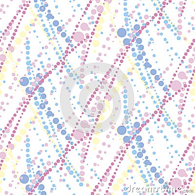 Abstract geometric seamless pattern in tender pastel color. Vector Illustration