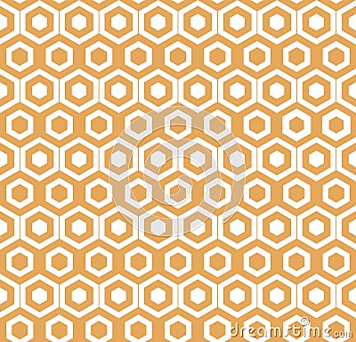 Abstract geometric monochrome seamless pattern with diagonal hexagonal lattice in minimal colors Stock Photo