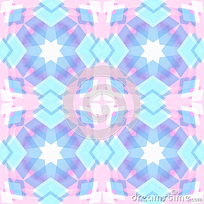 Abstract geometric snowflake Stock Photo
