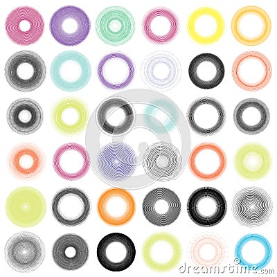 Abstract geometric spiral, swirl, twirl. Volute, helix convolution, contortion effect vector Vector Illustration