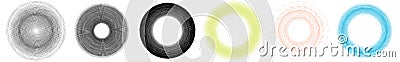 Abstract geometric spiral, swirl, twirl. Volute, helix convolution, contortion effect vector Vector Illustration