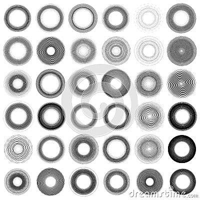 Abstract geometric spiral, swirl, twirl. Volute, helix convolution, contortion effect vector Vector Illustration