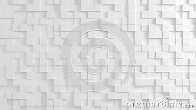 Abstract geometric texture of randomly extruded cubes Stock Photo