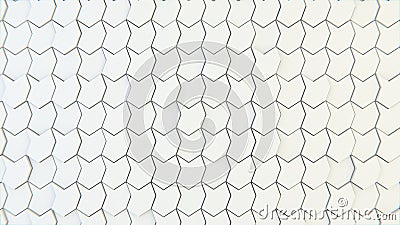 Abstract geometric texture of randomly extruded polygons Stock Photo