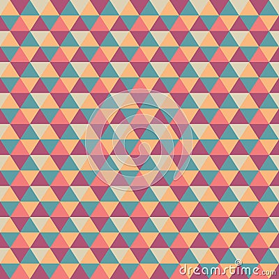 Abstract geometric triangle seamless pattern. Vector Illustration
