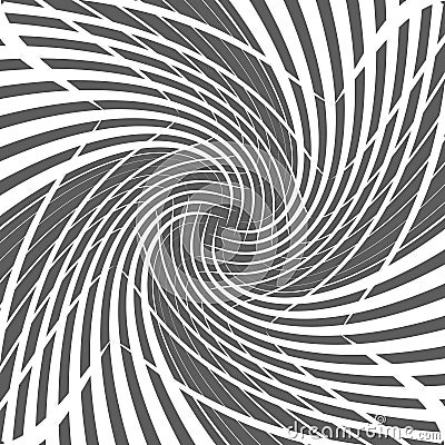 Abstract geometric twirl halftone spiral background design vector illustration Vector Illustration