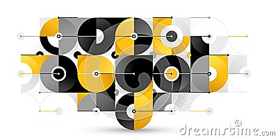 Abstract geometric vector background isolated, tech style engine looks like composition, innovate technology data information Vector Illustration