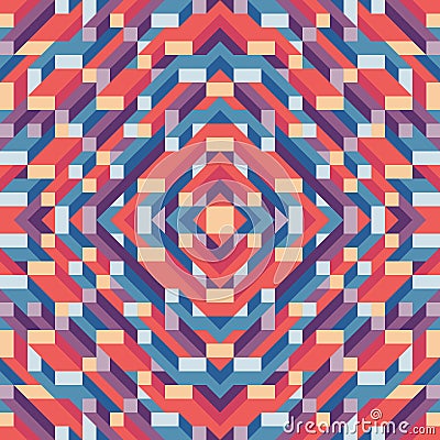 Abstract geometric vector background for presentation, booklet, website and other design project. Mosaic colored pattern with 3D. Vector Illustration