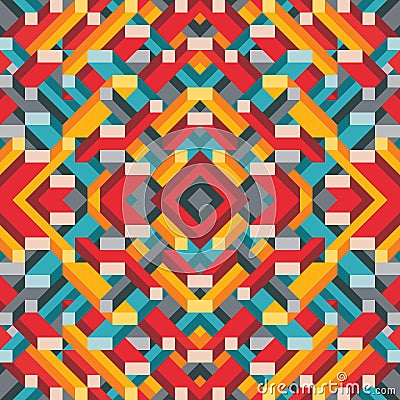 Abstract geometric vector background for presentation, booklet, website and other design project. Mosaic colored pattern. Vector Illustration