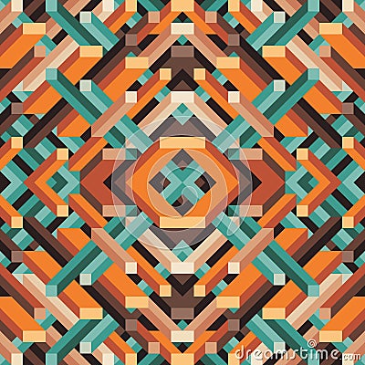 Abstract geometric vector background for presentation, booklet, website and other design project. Mosaic colored pattern. Vector Illustration