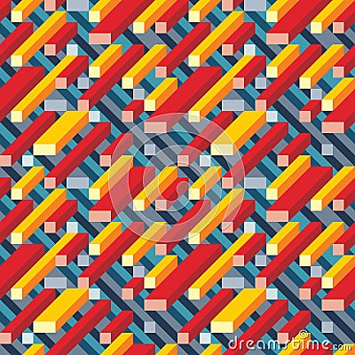 Abstract geometric vector background for presentation, booklet, website and other design project. Mosaic colored seamless pattern Vector Illustration