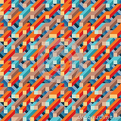 Abstract geometric vector background for presentation, booklet, website and other design project. Mosaic colored seamless pattern Vector Illustration