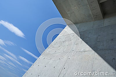 Abstract geometric view of modern building Stock Photo