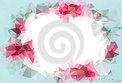 Abstract Geometrical Backdrop. Design for business presentations or web template.Valentine light pink background. Stock Photo