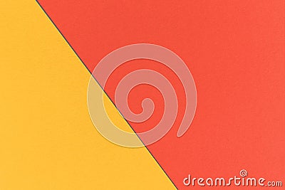 Abstract geometrical Christmas background with Cinnabar and Orange-Yellow colors, watercolor paper texture Stock Photo