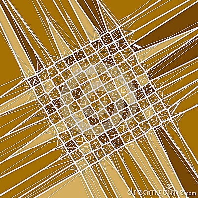 Abstract geometrical concept voronoi low poly tesselated pattern. 3d rendering Stock Photo