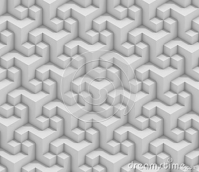 Abstract geometrical seamless 3d background Cartoon Illustration