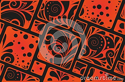 Abstract geometrical seamless ornament Vector Illustration