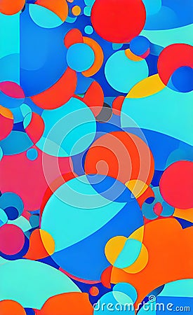Abstract geometrical shapes colorful banner background. Color gradient background with dynamic wave line effect. Cartoon Illustration