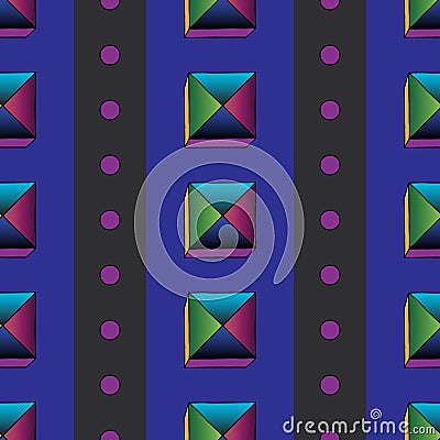 Hand drawn abstract geometrical vector seamless pattern. Colorful modern background for surface design, textile Vector Illustration