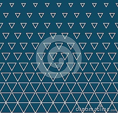 Abstract geometry blue fashion triangle halftone pattern Vector Illustration