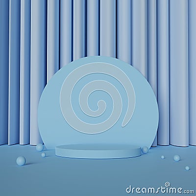 Abstract geometry display shape with empty space. podium minimalist mock up scene. 3d rendering Stock Photo
