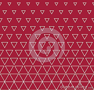 Abstract geometry red fashion triangle halftone pattern Vector Illustration