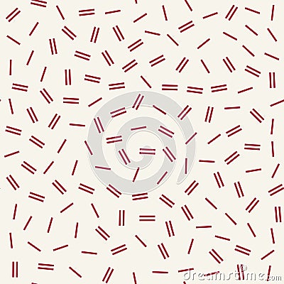 Abstract geometry red memphis style fashion pattern Vector Illustration