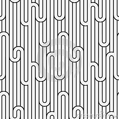 Abstract geometry stripped light seamless pattern Cartoon Illustration