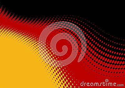 Abstract German Flag backdrop Vector Illustration