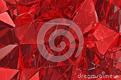 Abstract glass background. 3D render. Polygonal surface Stock Photo