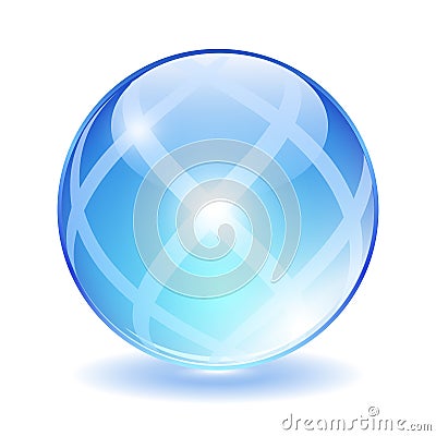 Abstract glass ball Vector Illustration