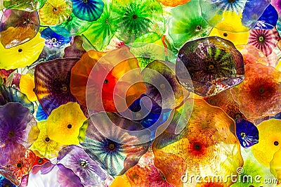 Abstract Glass Colors Stock Photo