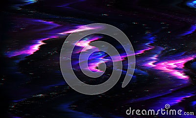 Abstract glitch background, Screen damage, distorted texture pattern background, Digital glitch error Stock Photo
