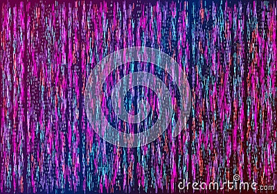 Abstract glitch background. Stripe noise texture Vector Illustration