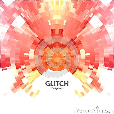 Abstract glitch textured background. Corrupted vector image. Colorful abstract background for your modern designs Vector Illustration