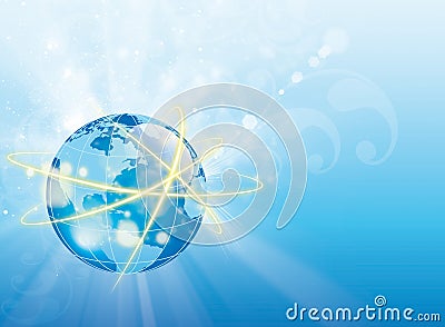 Abstract globus digital design Stock Photo