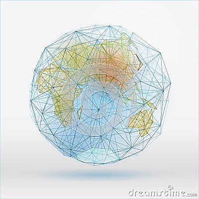 Abstract Globus 01 A-16 Vector Illustration