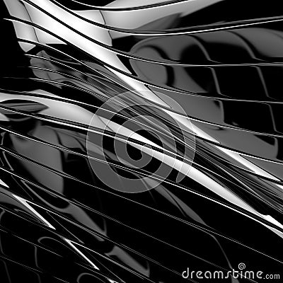 Abstract glossy black background Stock Photo