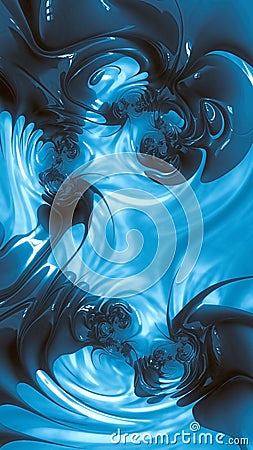 Abstract glossy curs background - digitally generated image Stock Photo