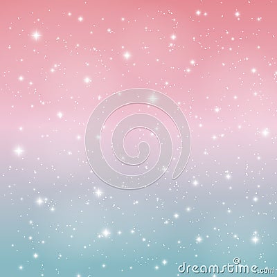 Abstract Glossy Star Sky Vector Illustration Background Vector Illustration