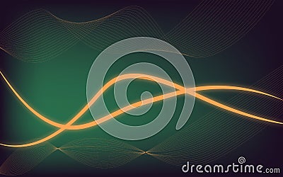 Abstract glow modern background with green theme Stock Photo