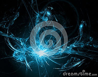 Abstract glowing background with lens flare effect Stock Photo