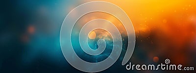An abstract glowing color wave black background with a grainy gradient background, noise texture banner poster header Stock Photo