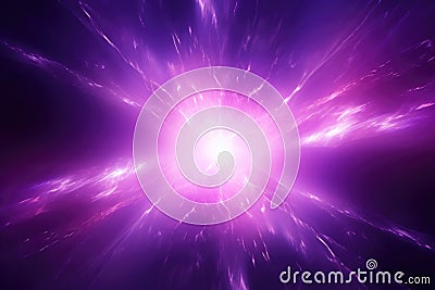 Abstract glowing purple and magenta light effect Stock Photo