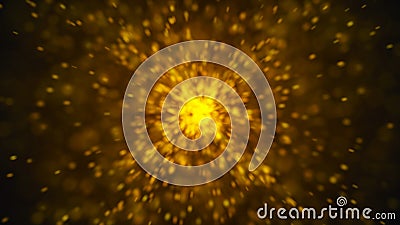 Abstract gold bokeh background Stock Photo