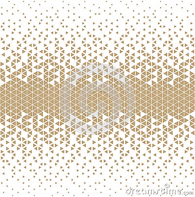 Abstract gold geometric hipster fashion design print triangle pattern Vector Illustration