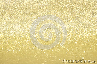 Abstract gold glitter bokeh lights with soft light background Stock Photo